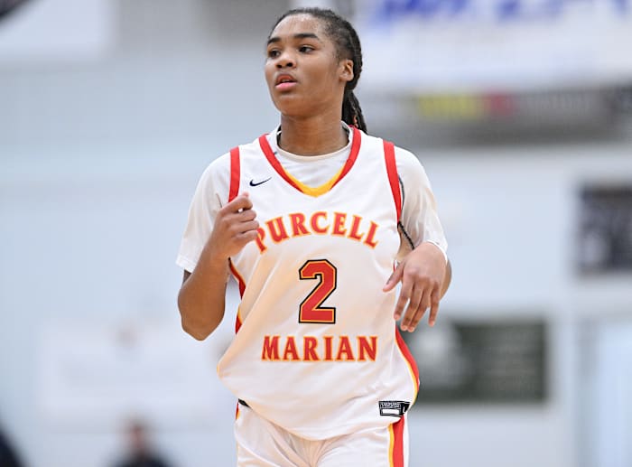 Purcell Marian vs Laurel girls basketball Jeff Harwelll46